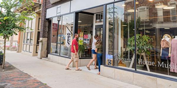 People Entering Shop