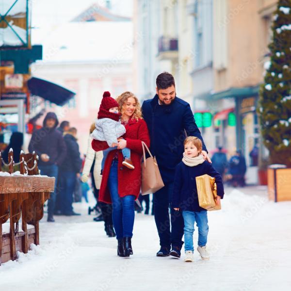 Family walking