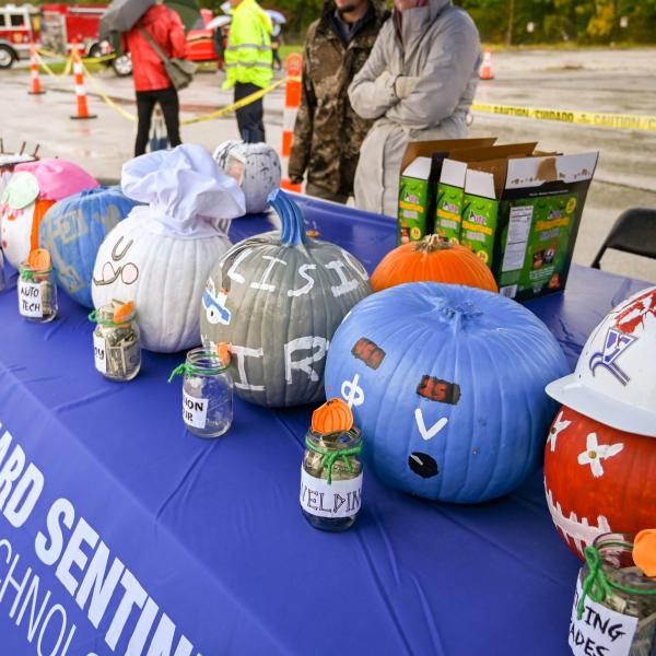 Pumpkins for the pumpkin drop