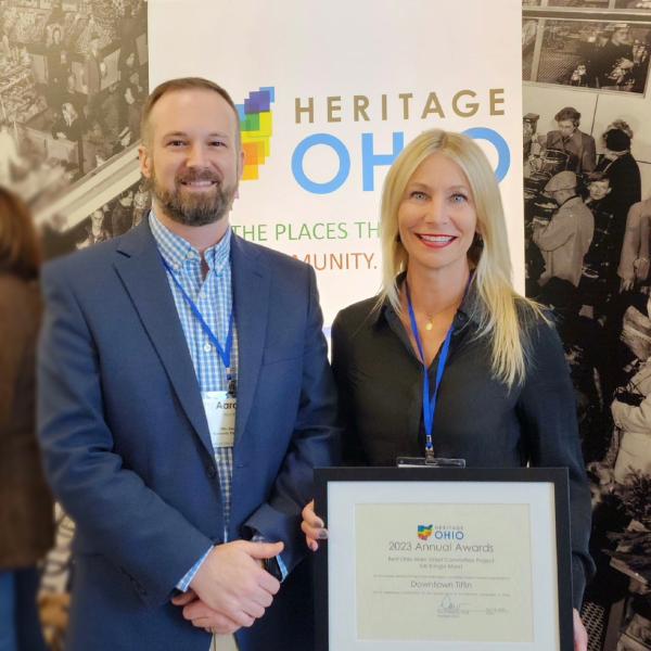 Donna and Aaron at 2023 Heritage Ohio confrence